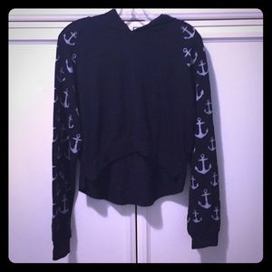 Crop top anchor sweatshirt